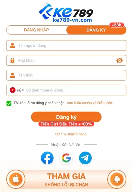 ĐĂNG KÝ KE789
